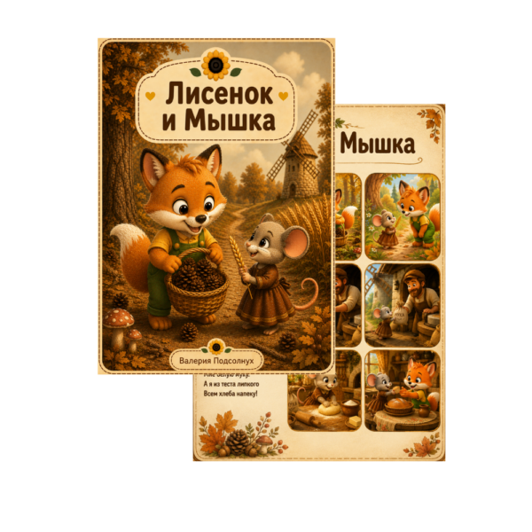 Лисенок и Мышка, авторская сказка